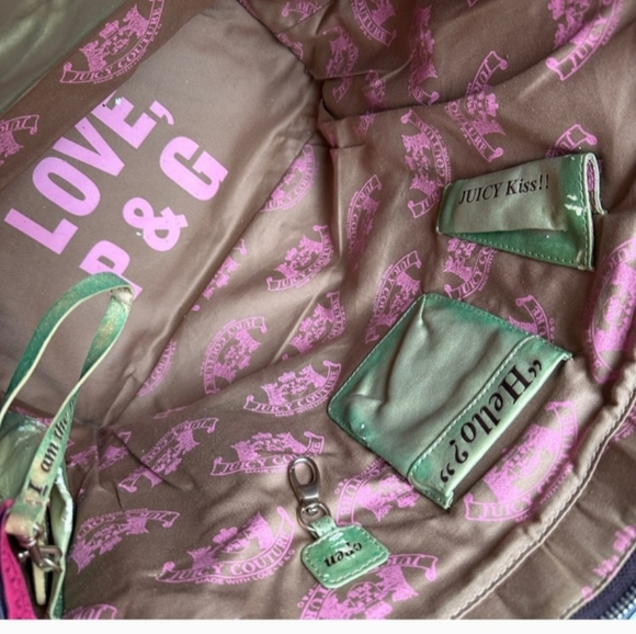 *SOLD SOLD * rare JUICY Couture 💕Y2K BABY PINK SCOTTIE TOTE XL  BAG - Picture 7 of 14